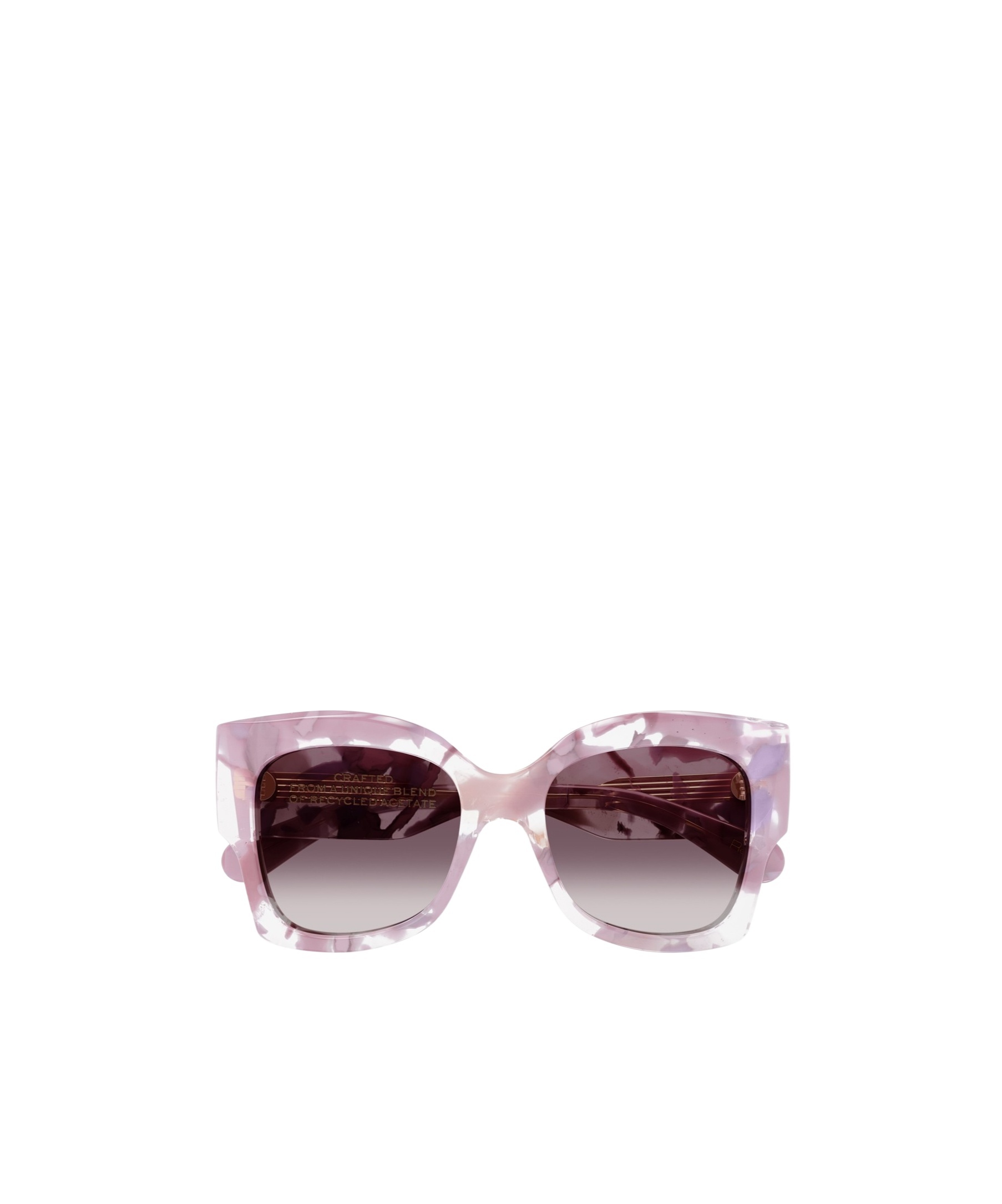 Chloé Ch0252s Linea Gayia 005 Nude Violet Sunglasses In Multicolor