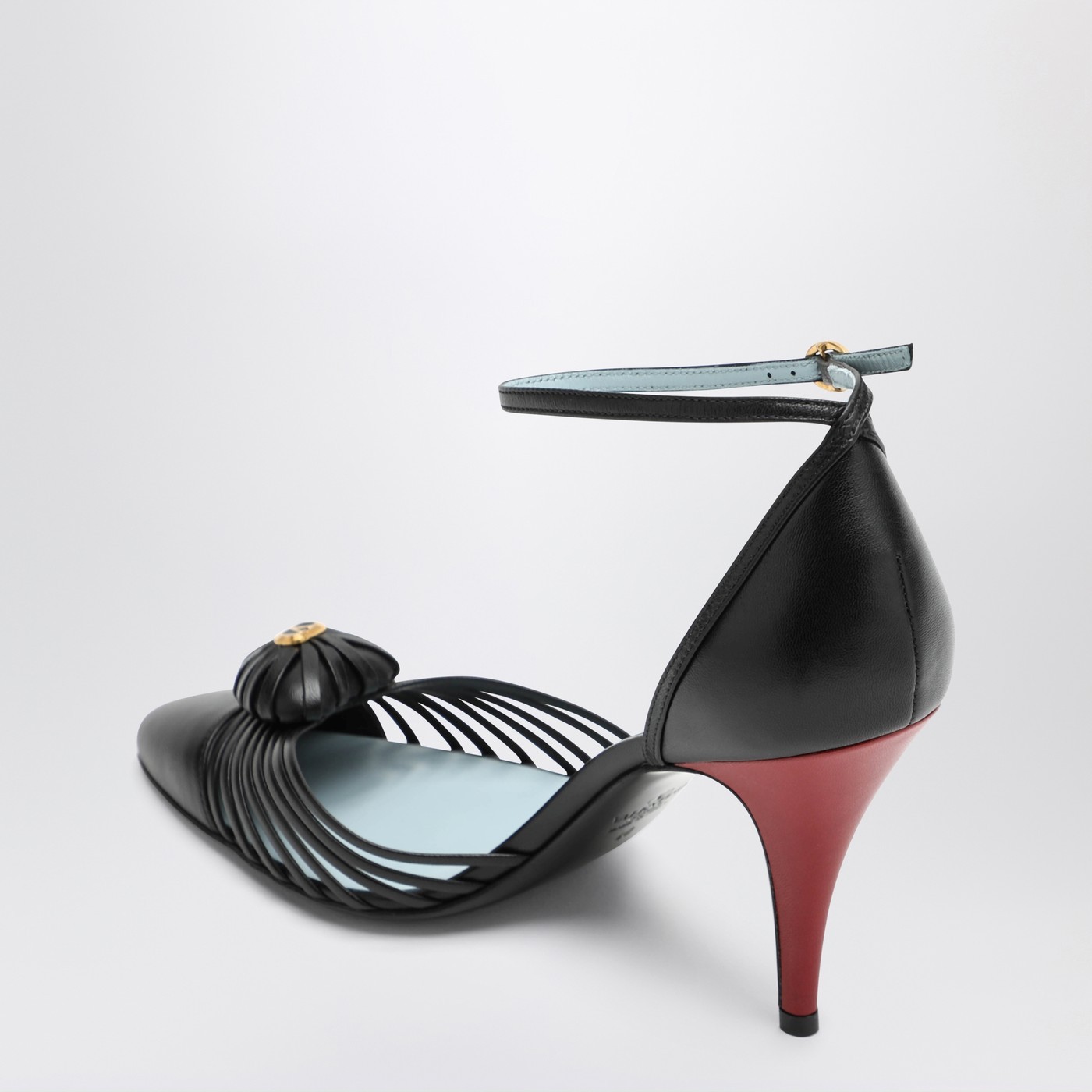 Valentino Cage Toe High Heel Sandals In Black
