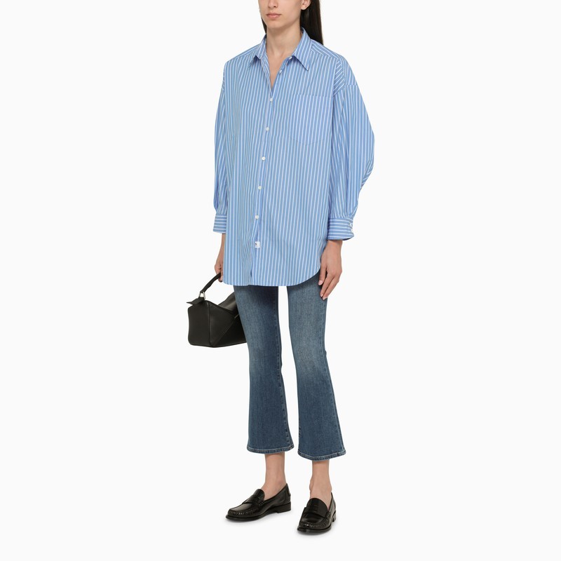 Frame Woman Jeans Blue Size 28 Cotton, Rayon, Elastane In Blue