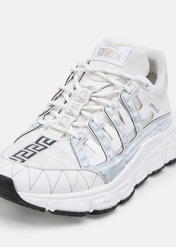 VERSACE VERSACE TRIGRECA LACE-UP SNEAKERS