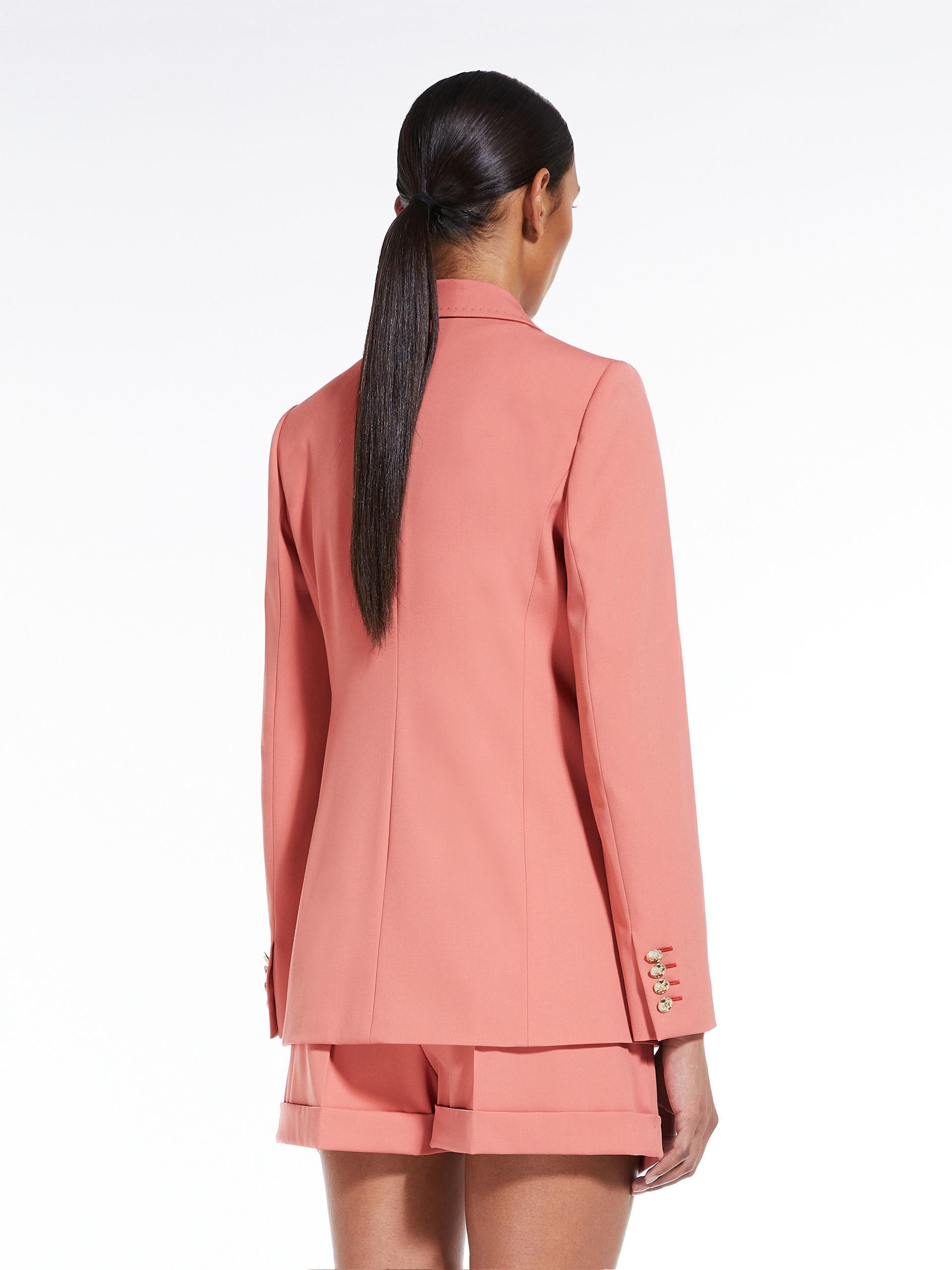 Max Mara Long Sleeved Suit Jacket In Red