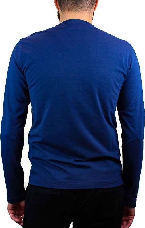 EA7 NAVY BLUE ROUND-NECKED T-SHIRT