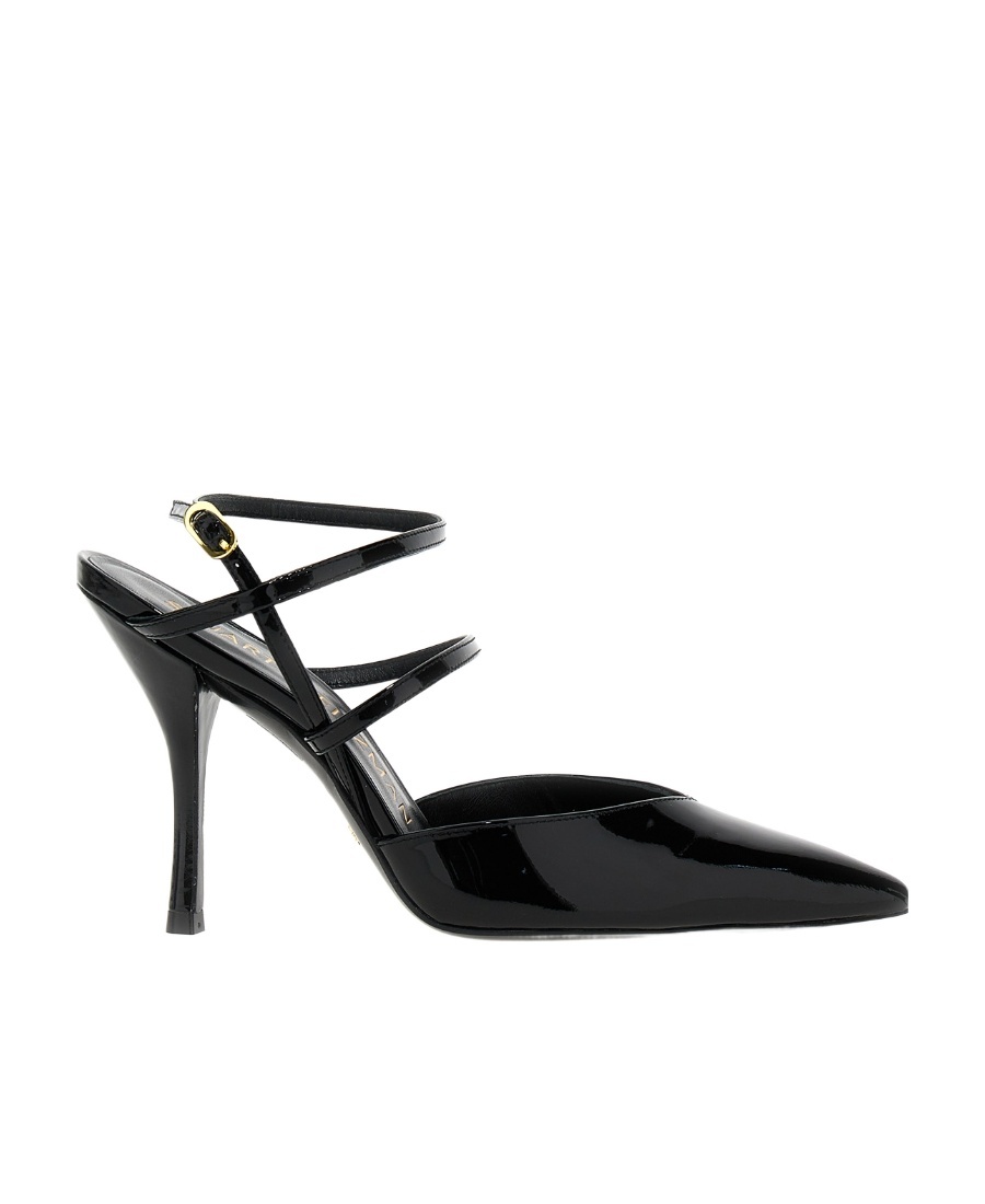 Stuart Weitzman Open-heeled High Heels In Black