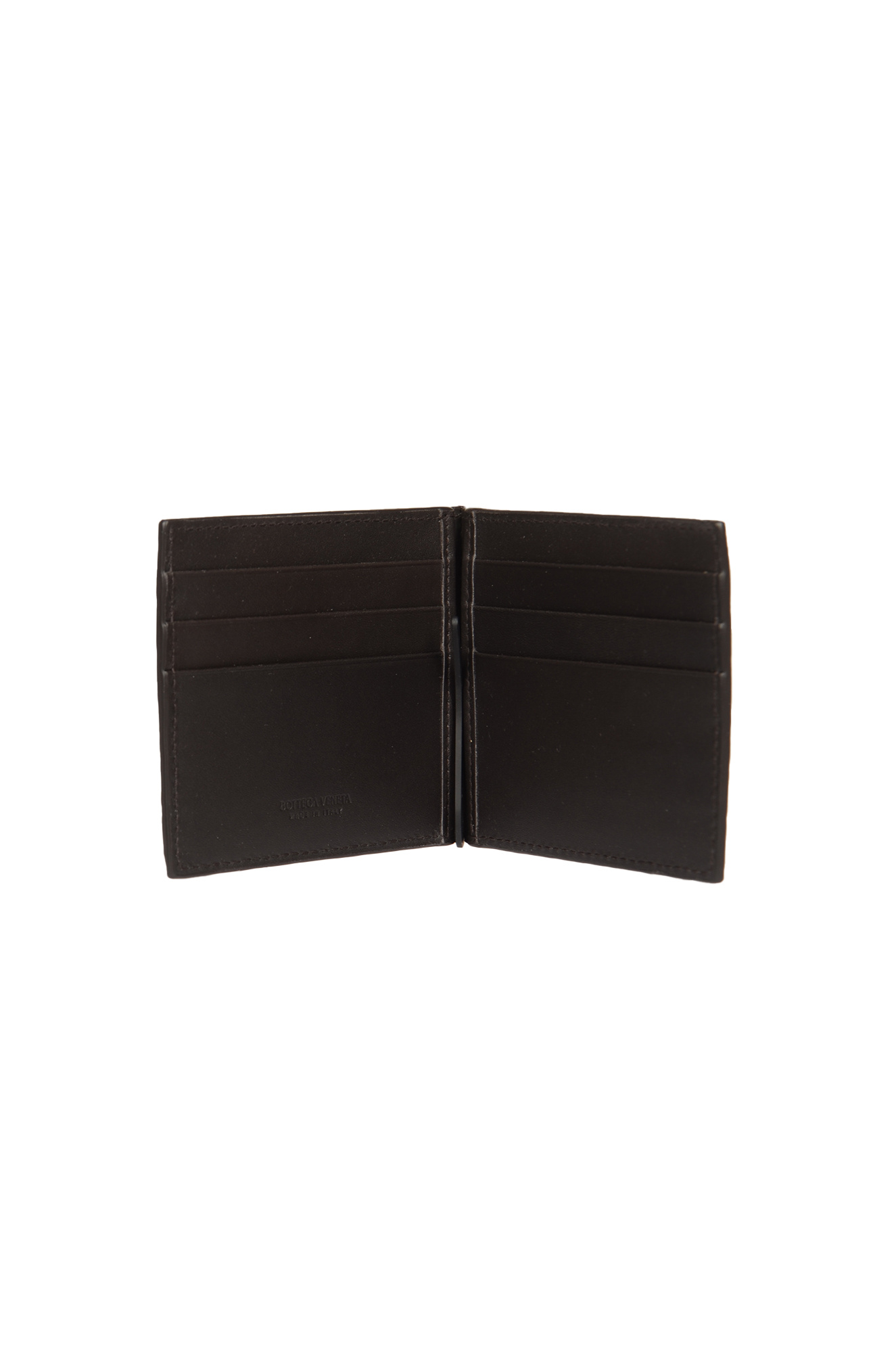 Bottega Veneta Logo Wallet In Black