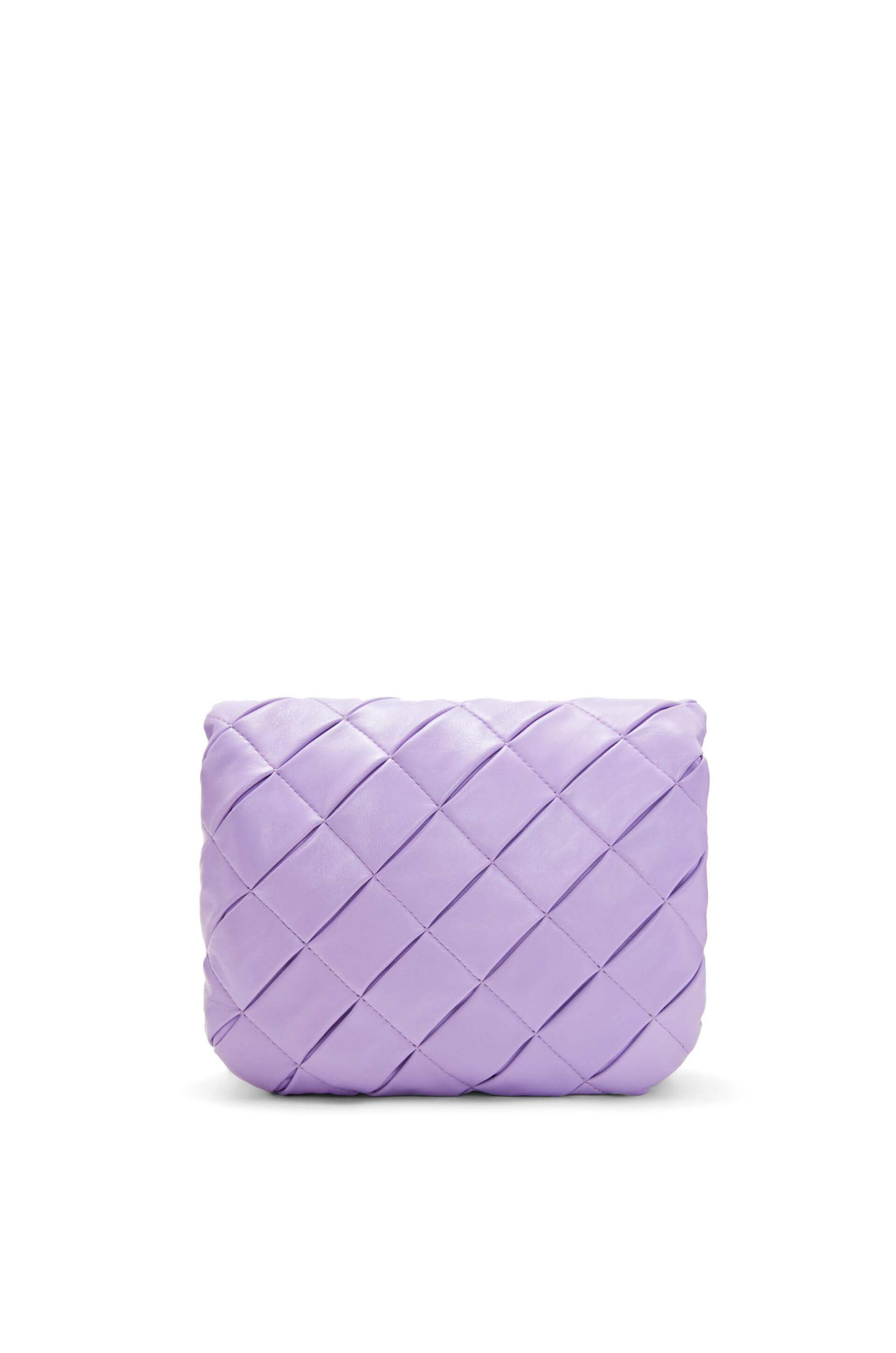 Loewe Mini Puzzle Leather Shoulder Bag In Purple