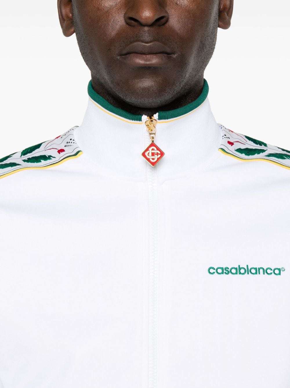 Casablanca Mens Seasonal Laurel Track Top In White