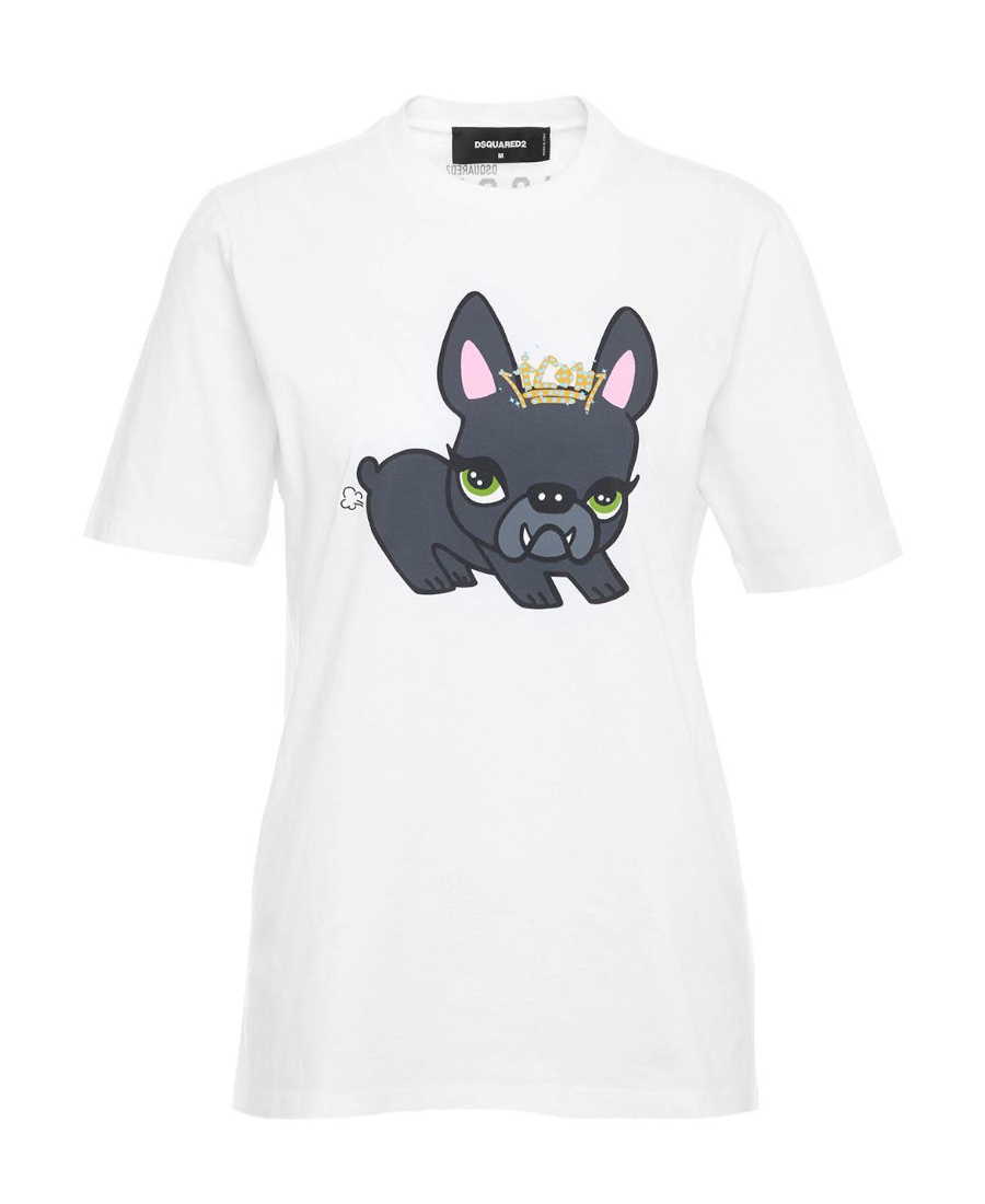 Dsquared2 Graphic Print T-shirt In Black