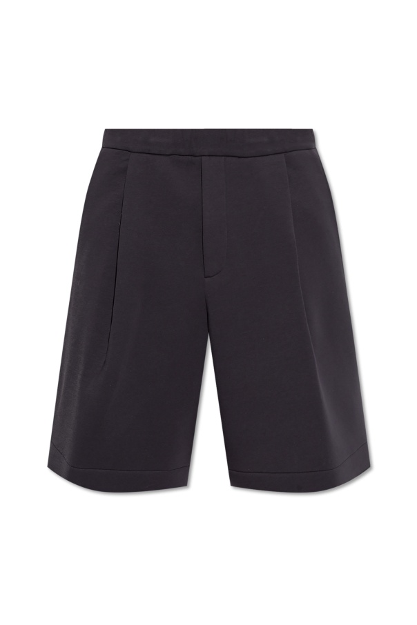 Dries Van Noten Elastic Waist Shorts In Black