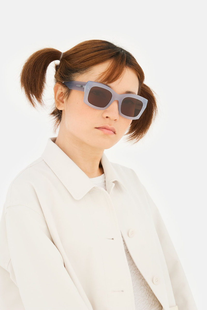 Retrosuperfuture Geometric Frame Sunglasses In Blue