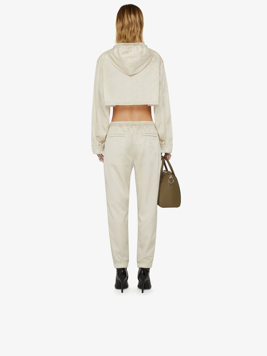 Givenchy 4g Logo Jacquard Sweatpants In White
