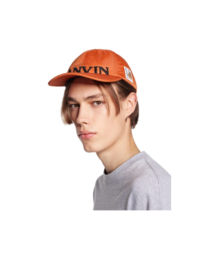 Lanvin Embroidered-logo Baseball Cap In Red