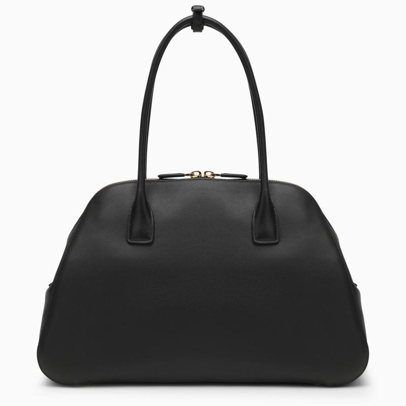 Prada Women's Large Leather Shopping Bag In Black