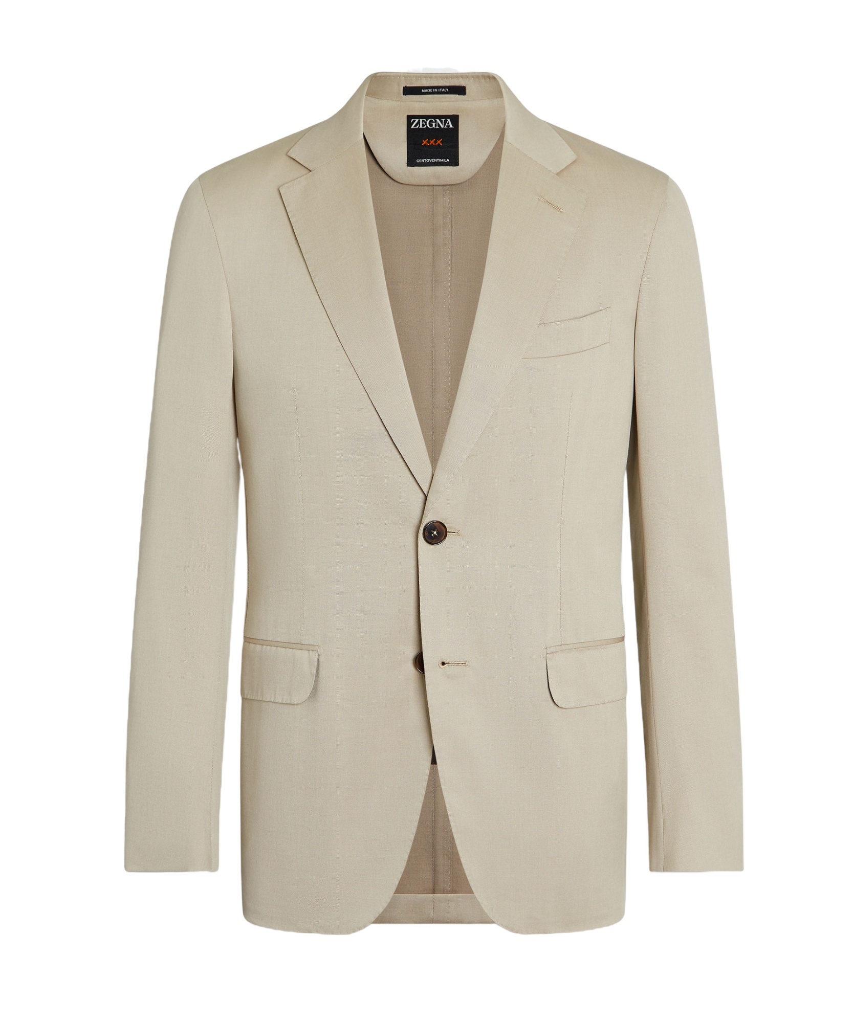 Zegna Single-breasted Blazer In Green