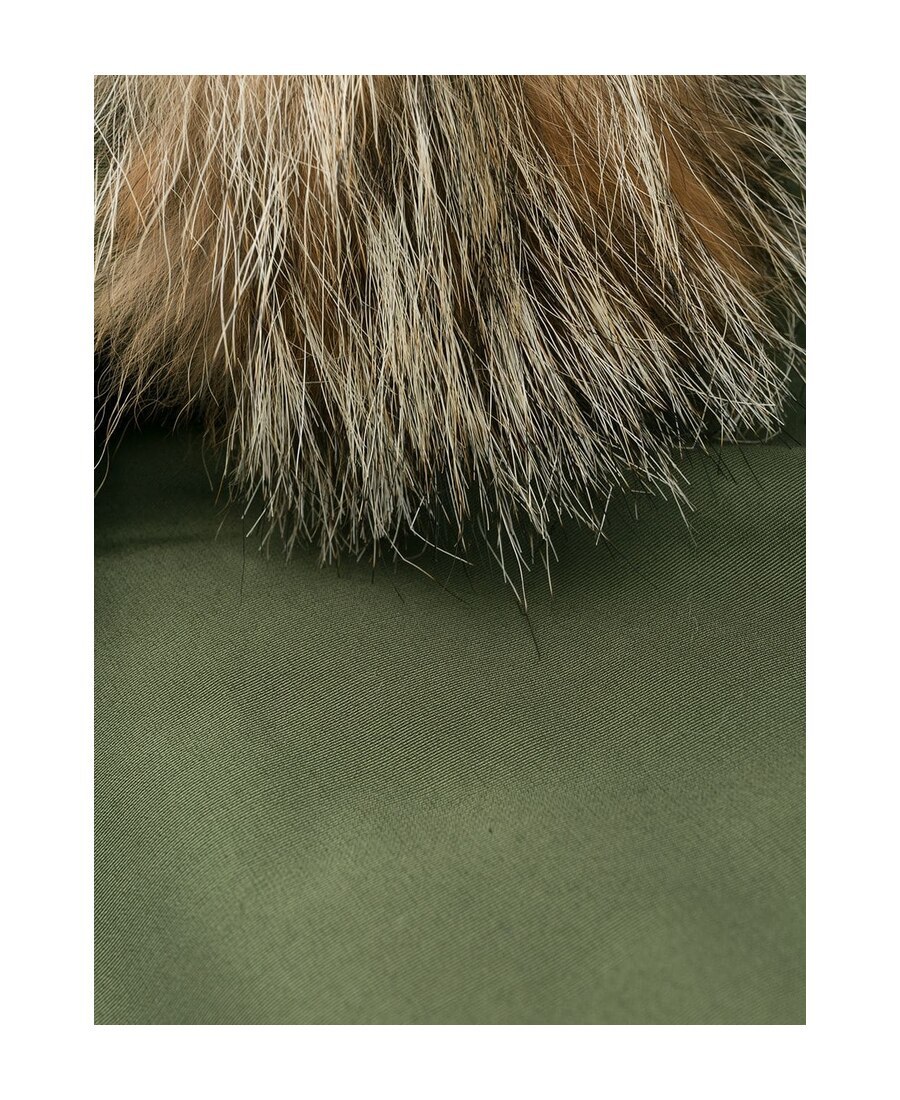 Woolrich Hooded Down Jacket In Green