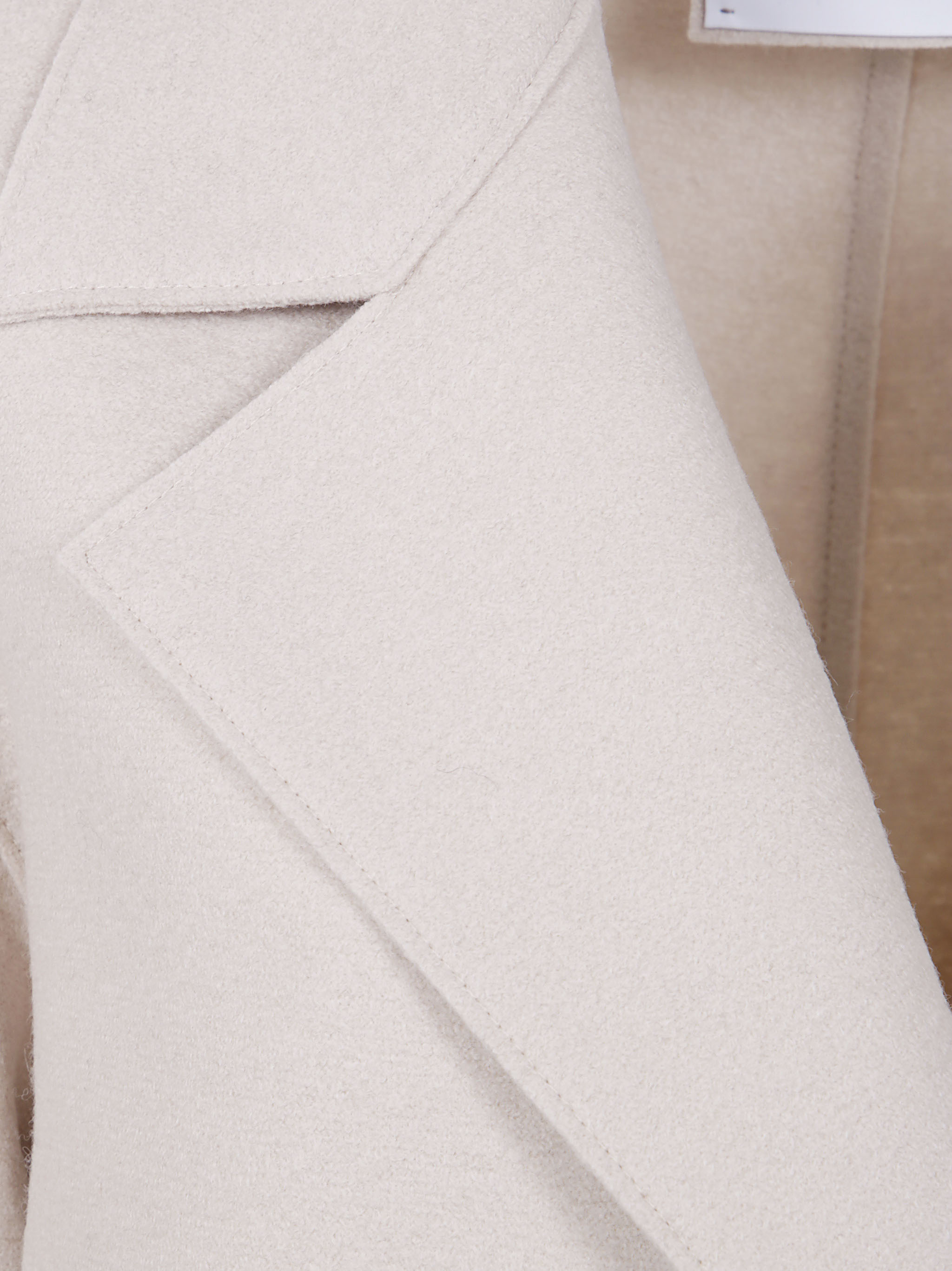 Harris Wharf London Double-breasted Wool Coat In Neutral