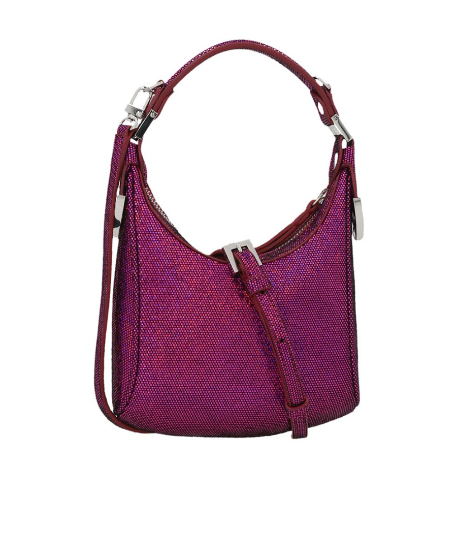 By Far Cosmo Glitter Detailed Bag In Red