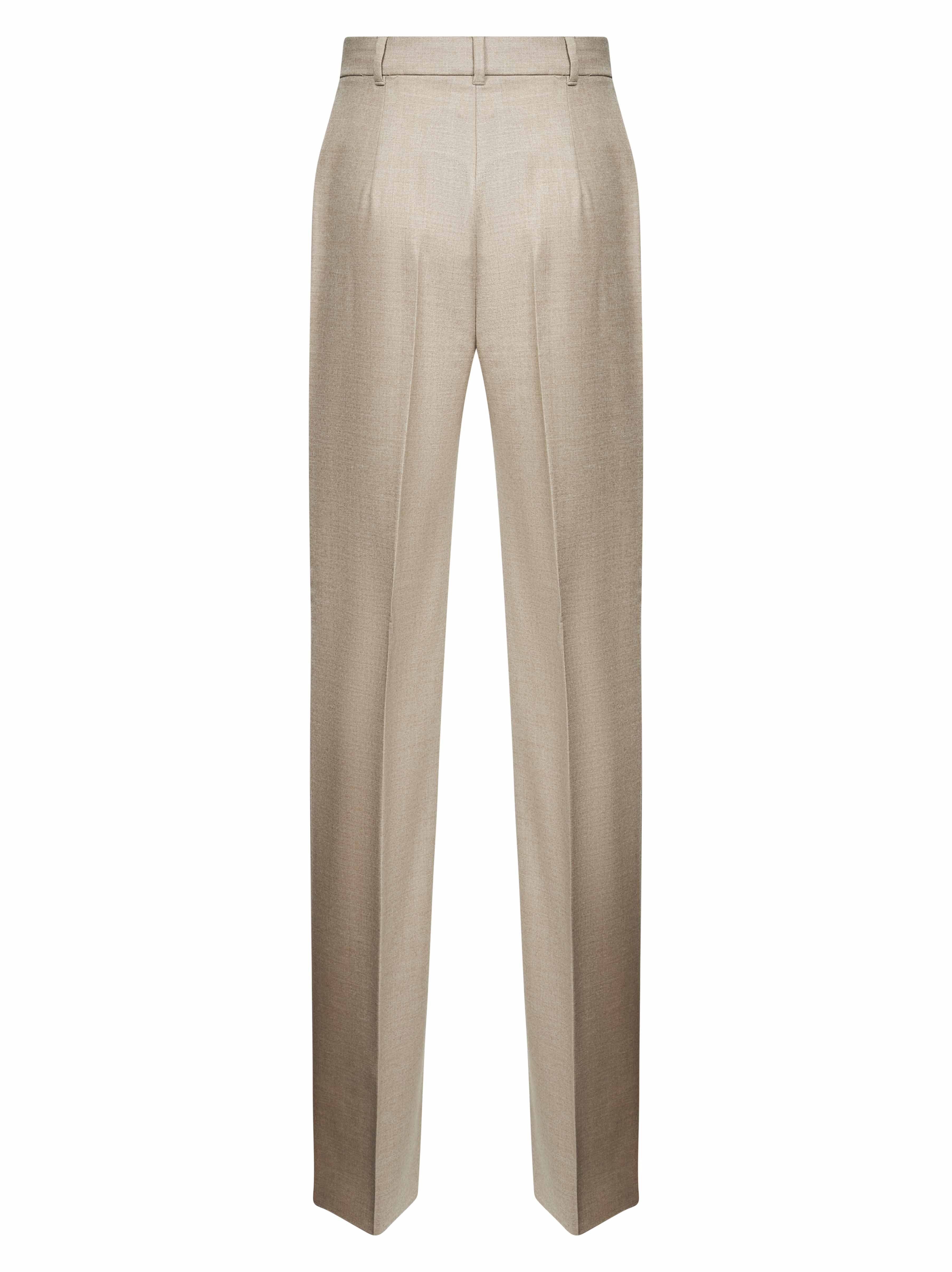 Max Mara Casual Pants With Belt Loops In White