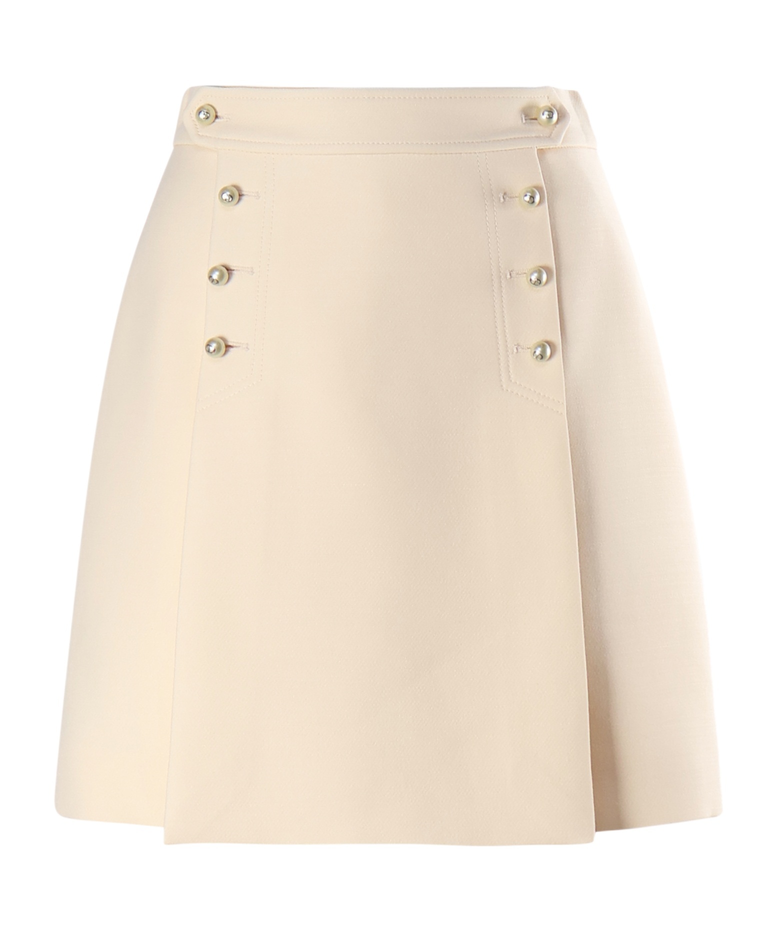 Dior Button-down Skirt In Nude