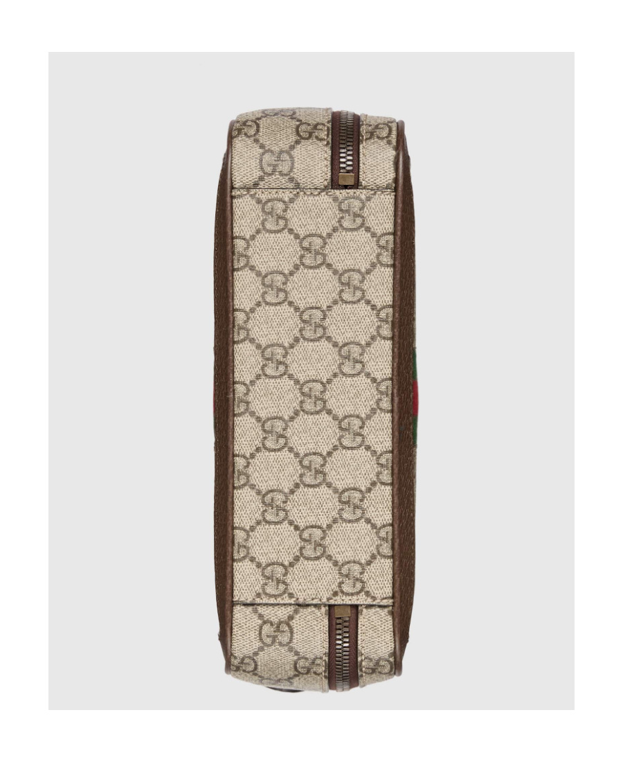 Gucci Ophidia Monogram-pattern Messenger Bag In Nude