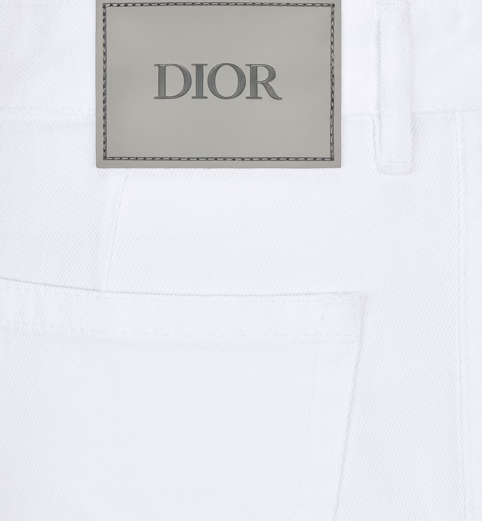 Dior Carpenter Style Jeans In White