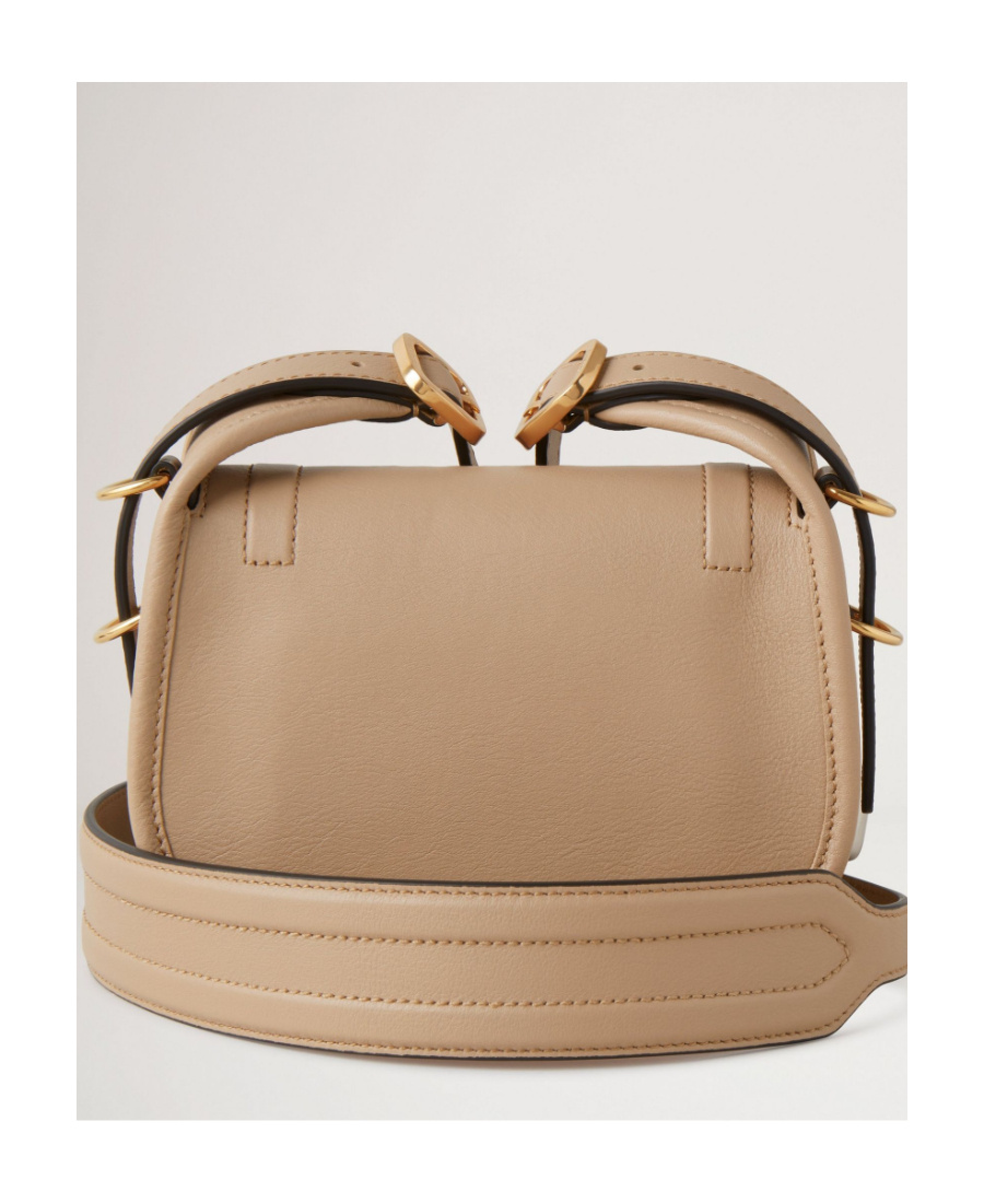 Mulberry Mini Sadie Leather Satchel In Nude