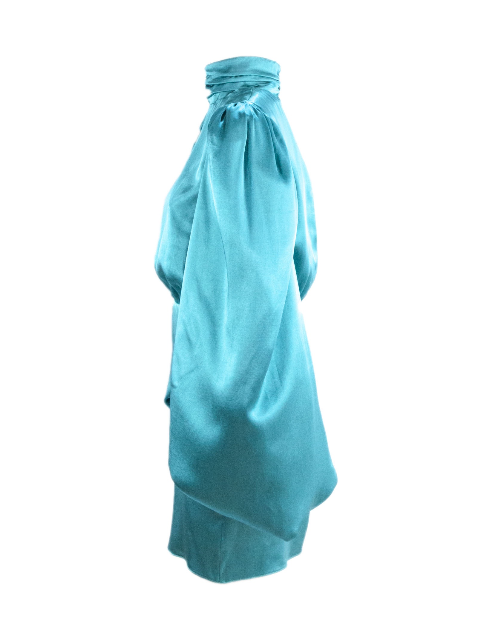 ATTICO THE ATTICO BALLOON SLEEVE MINI DRESS