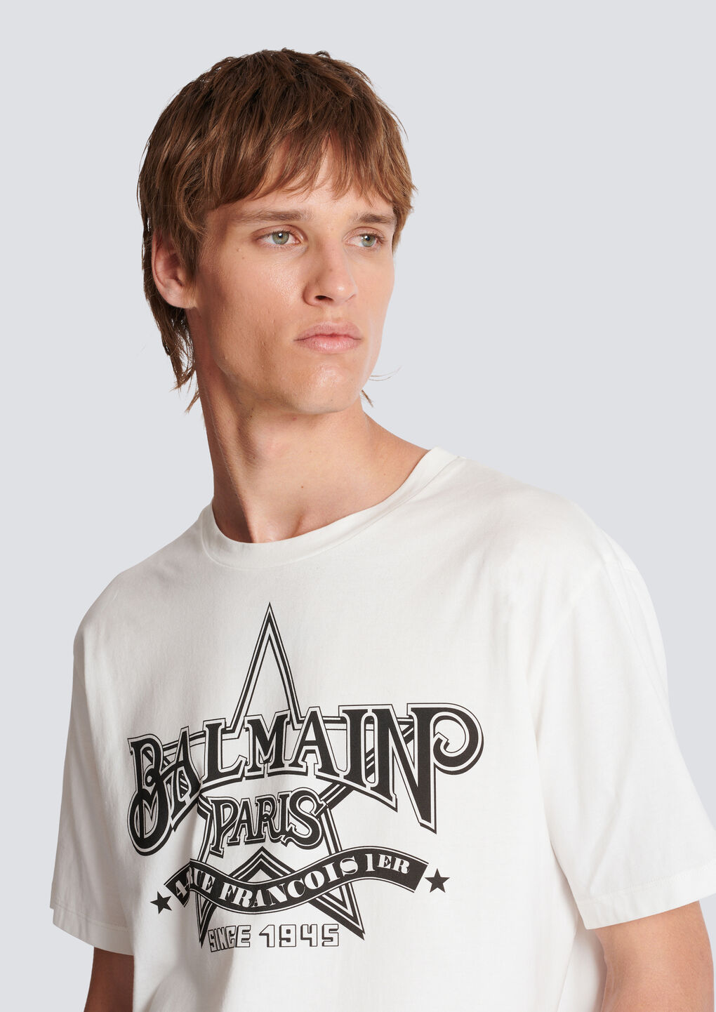 Balmain Logo-print Cotton T-shirt In White