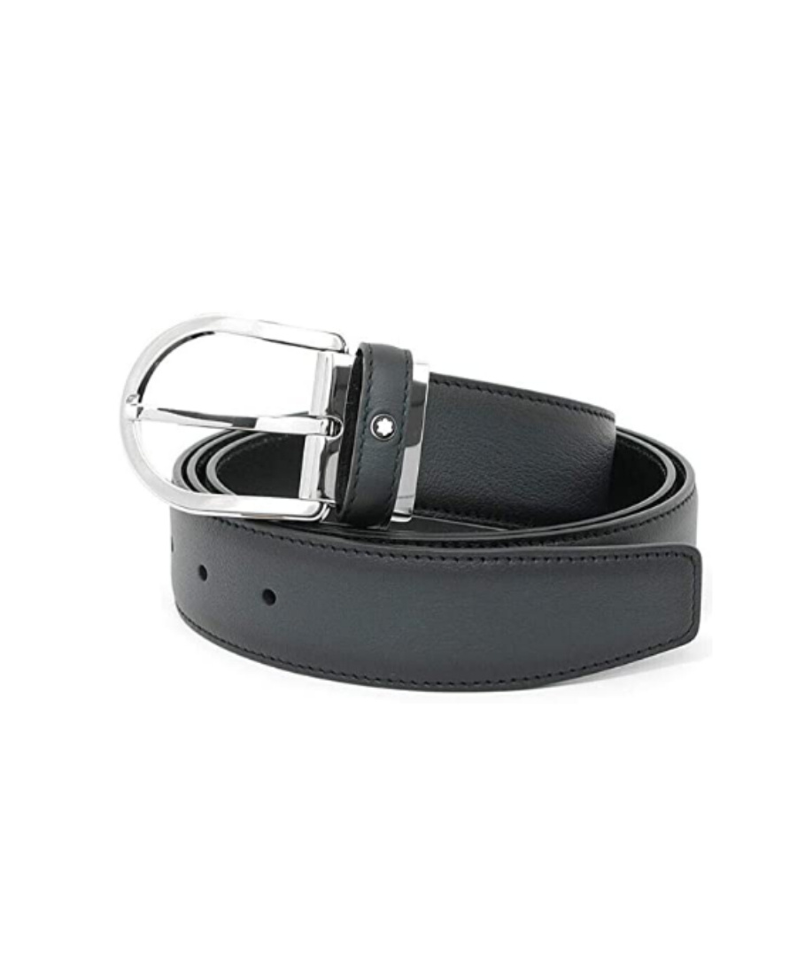 Montblanc Blue Leather Business Belt
