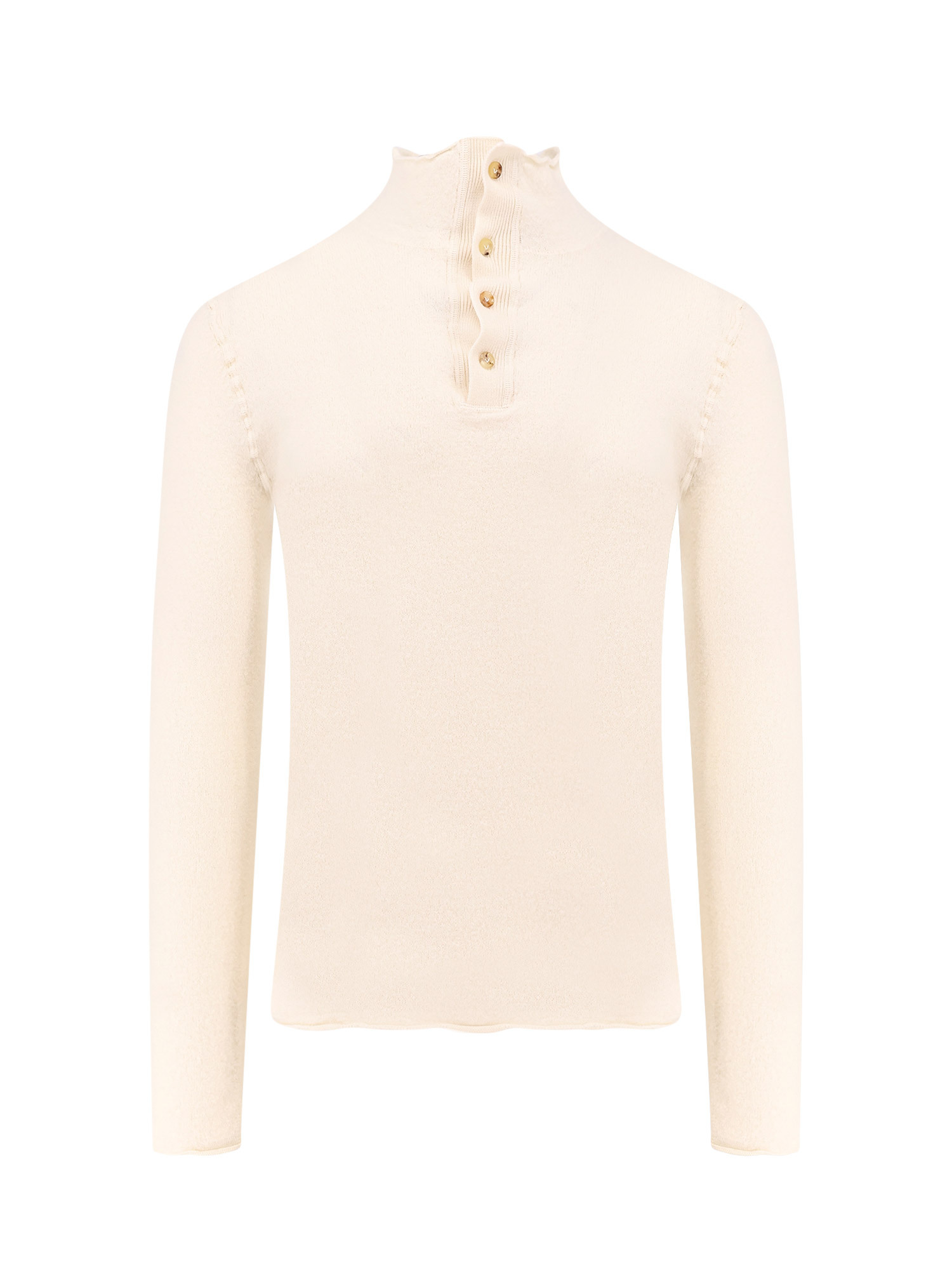 Bottega Veneta Long-sleeved Sweater In White