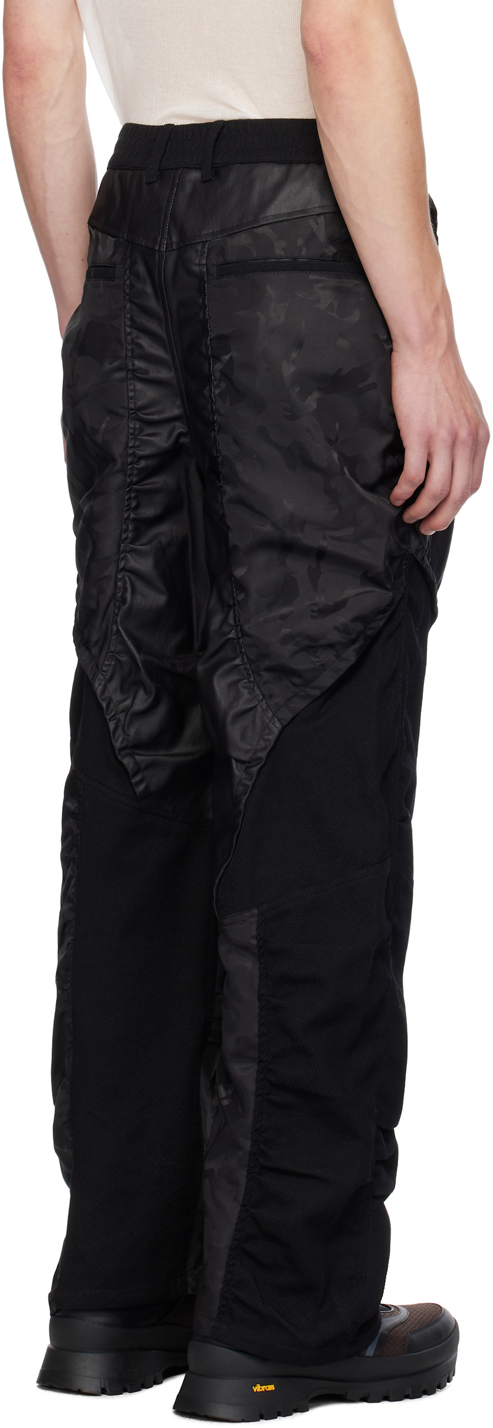 Andersson Bell Flight Mix Trousers In Black
