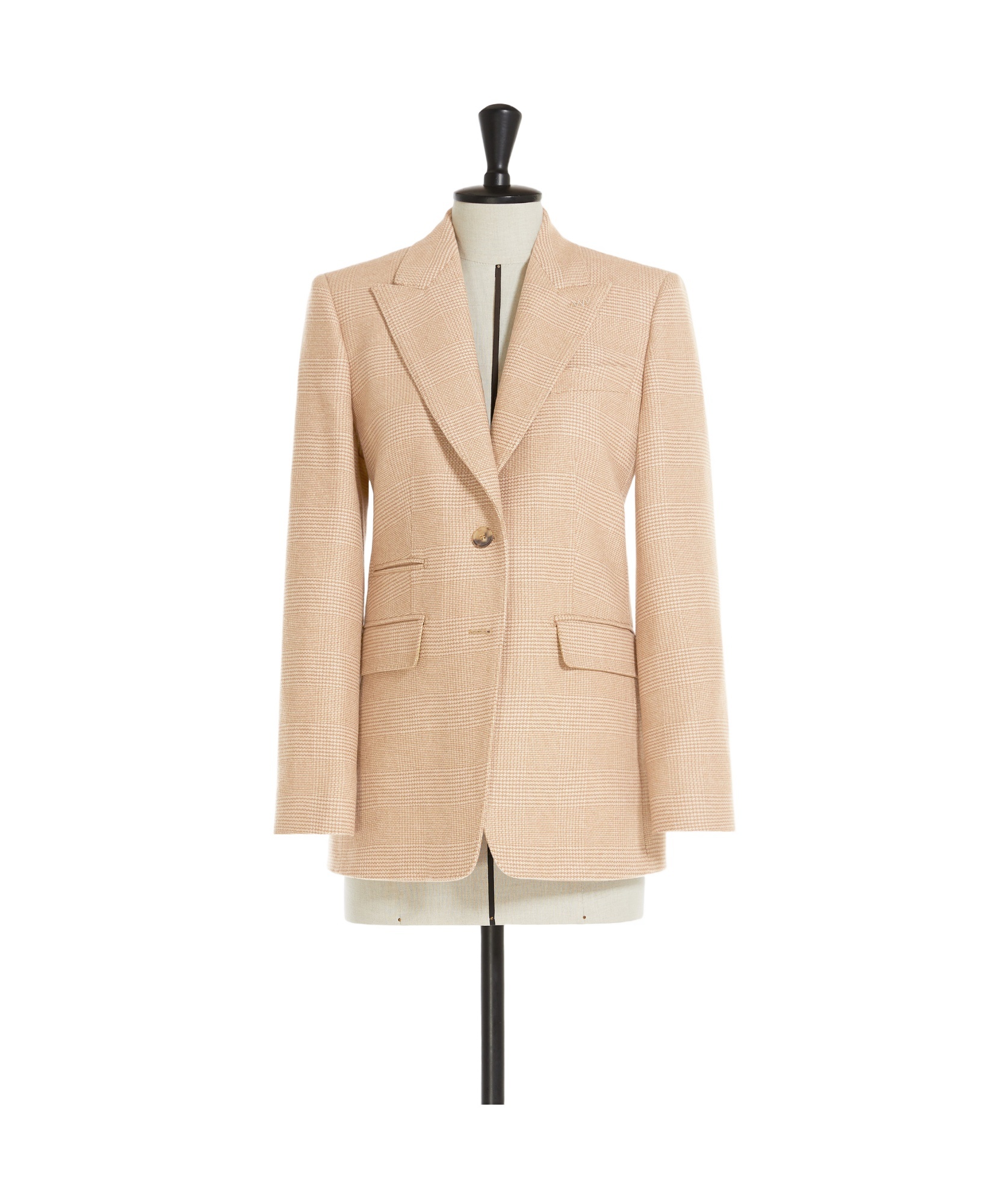 Shop Max Mara Unghia Single-breasted Jacket In Nude