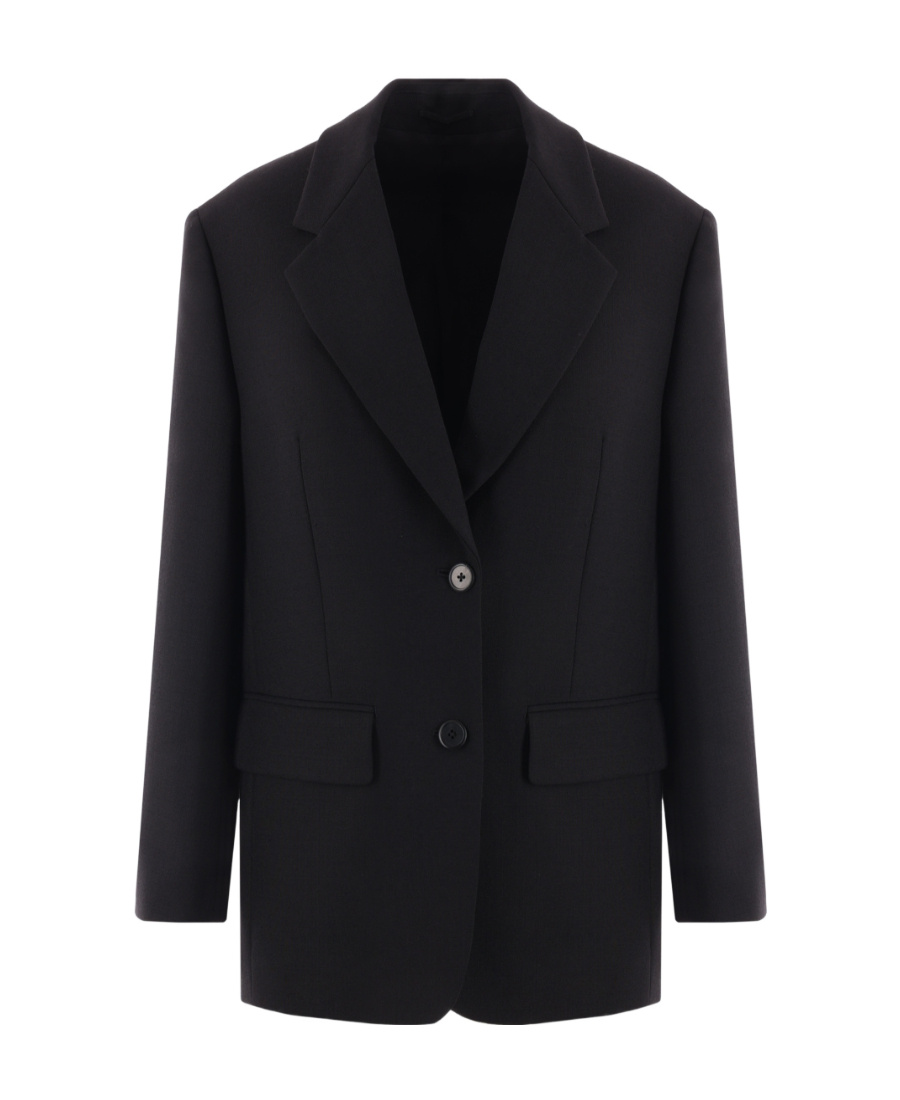 Prada Single-breasted Tailored Blazer In Black