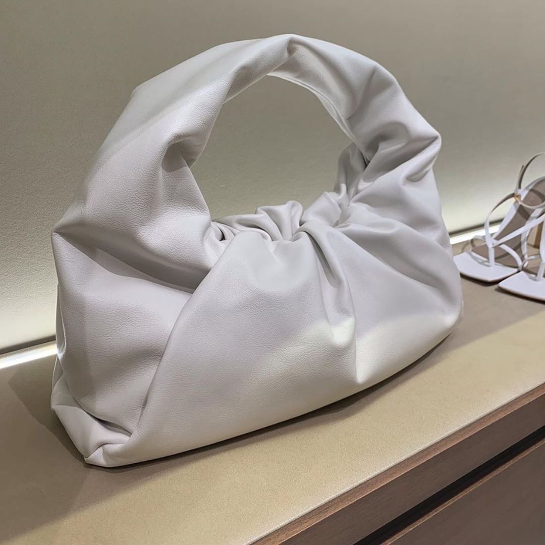 Bottega Veneta The Shoulder Pouch Bag In White
