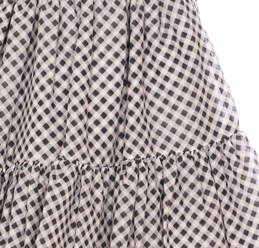 Aniye By Vichy Mini Vickie Check Mini Skirt In Gray
