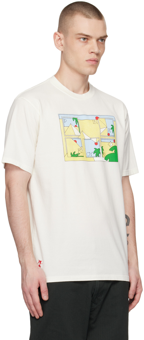 Shop Undercover Printed T-shirt In White