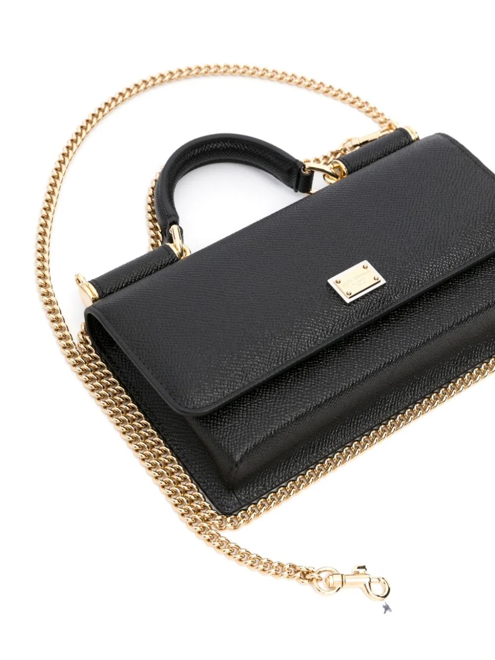 Dolce & Gabbana Women Embossed Clutch In Black