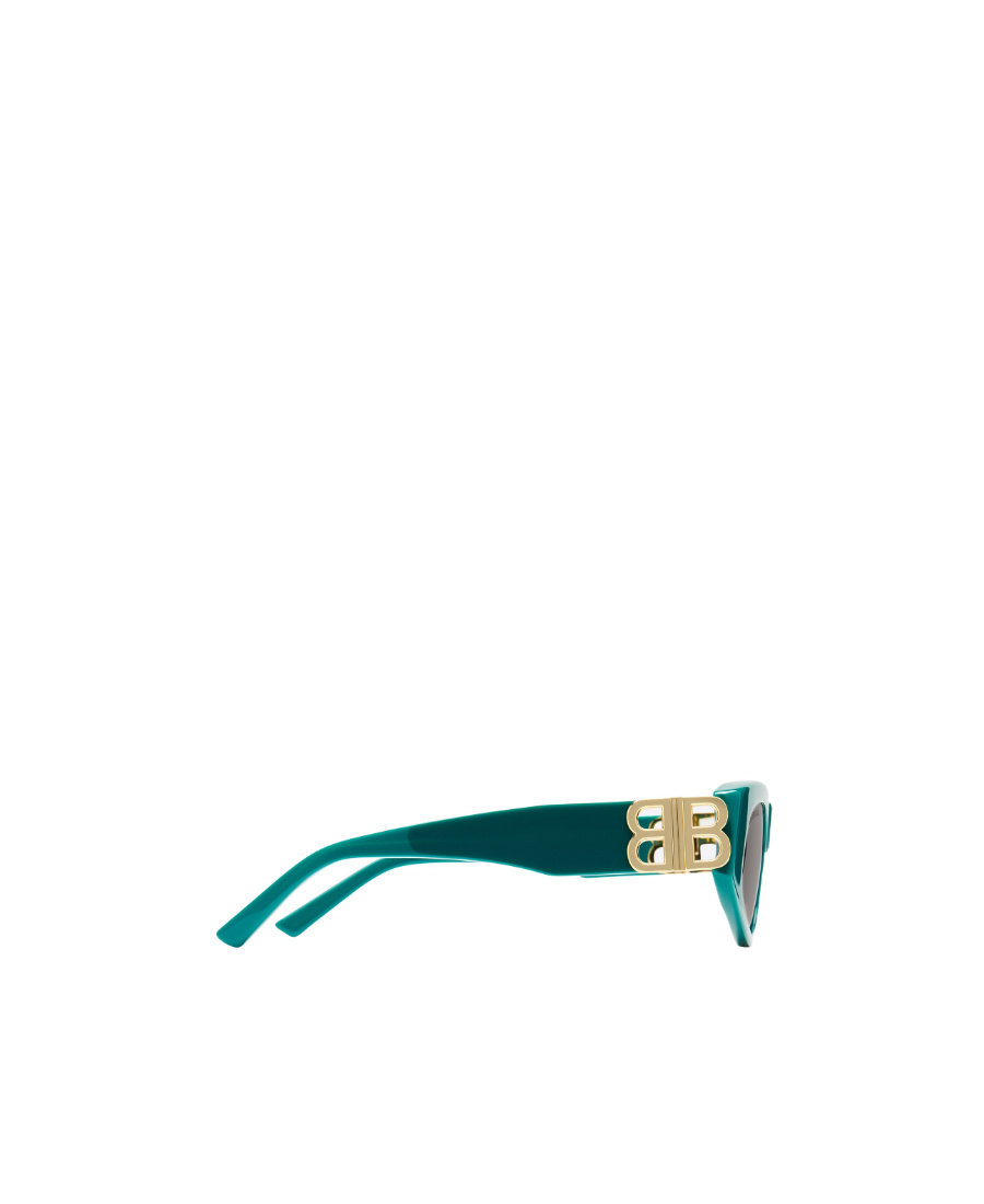 Balenciaga Eyewear Rectangular Frame Sunglasses In Green