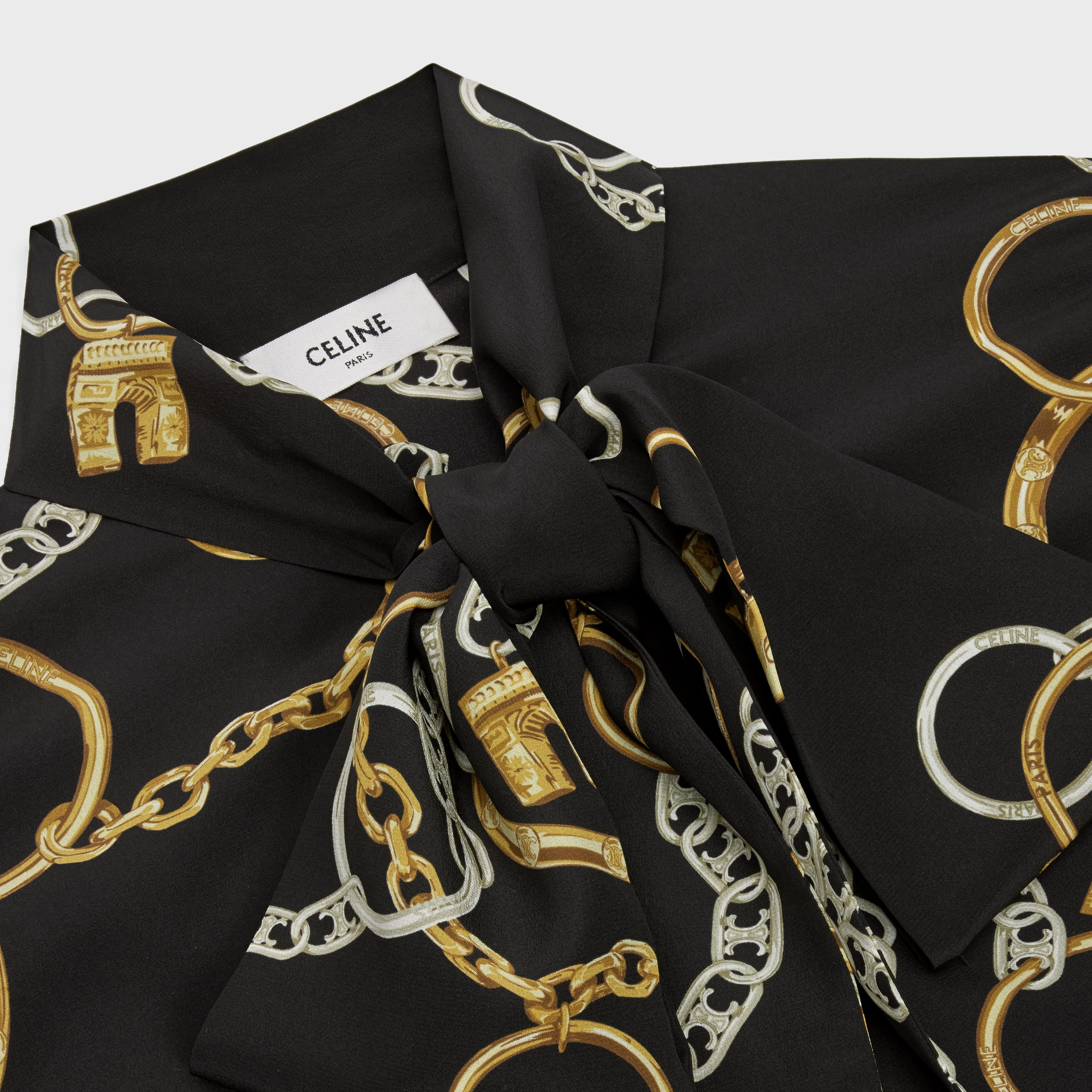 CELINE LAVALLIÈRE DRESS IN CREPE DE CHINE