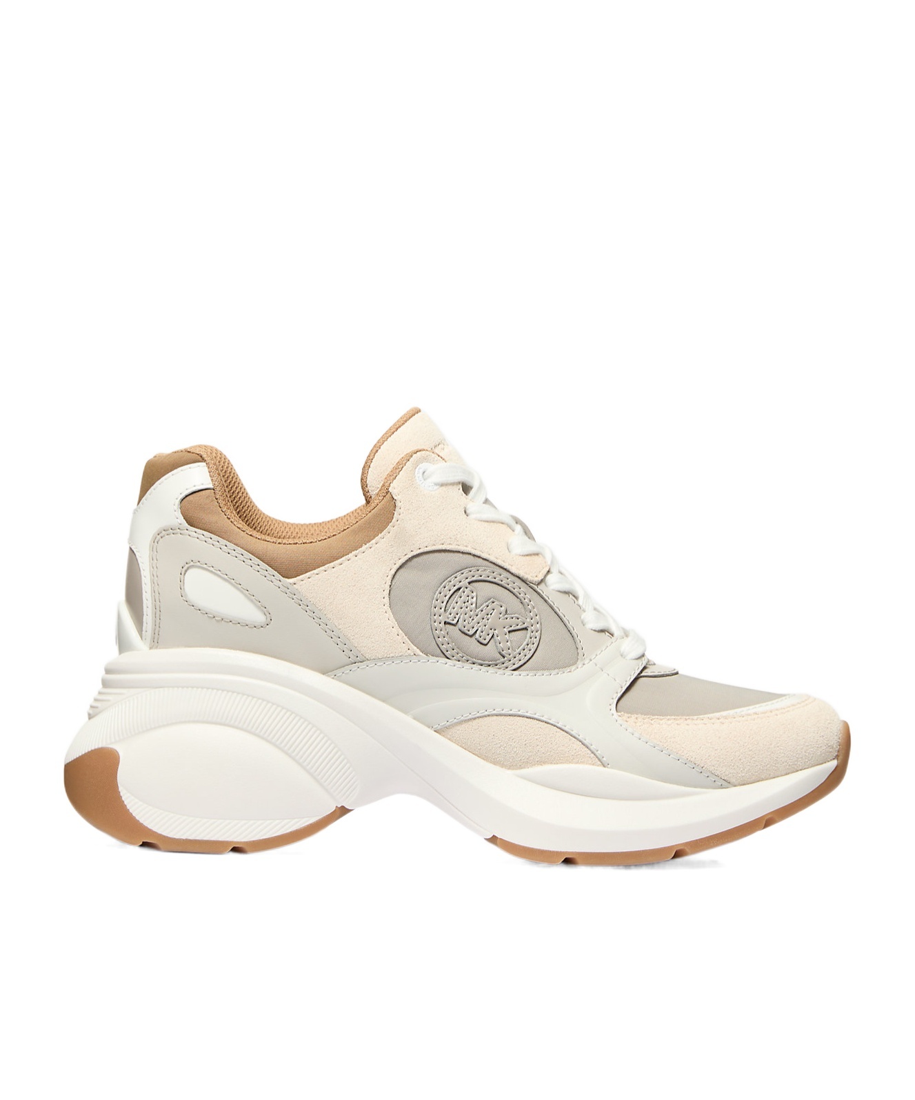 Shop Michael Michael Kors Zuma Lace-up Sneakers In White