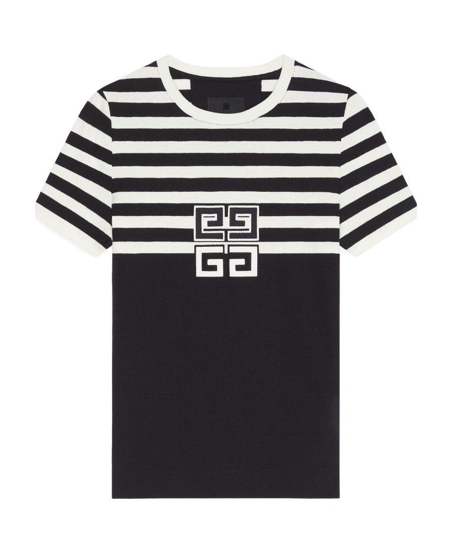 GIVENCHY GIVENCHY 4G MOTIF STRIPED T-SHIRT