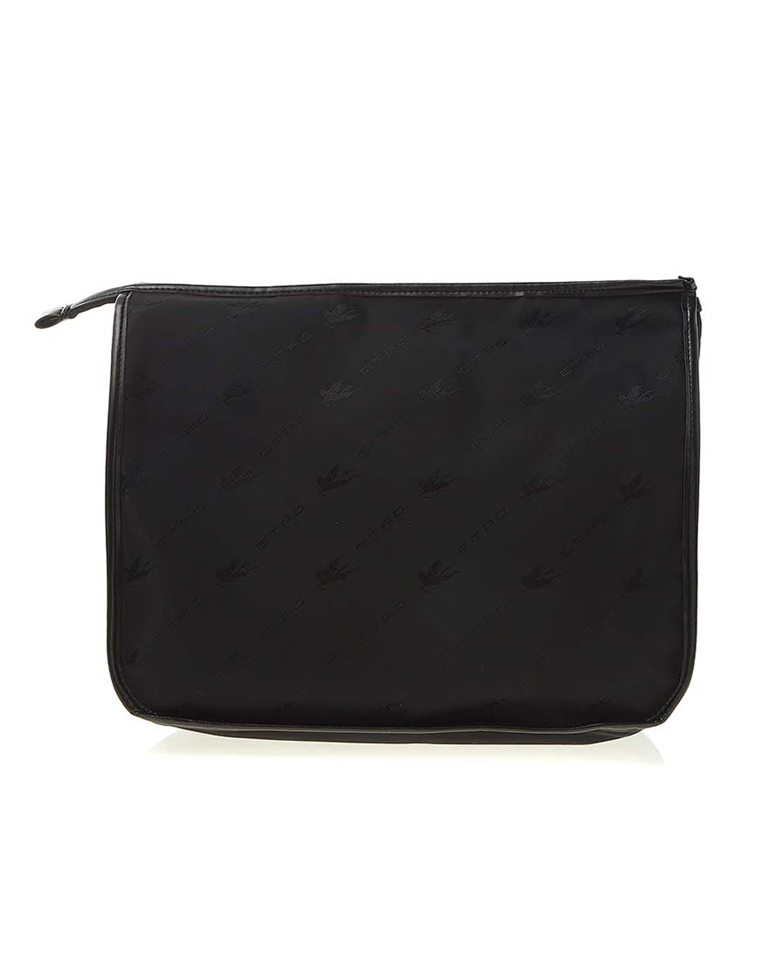 Etro Zipper Clutch In Black