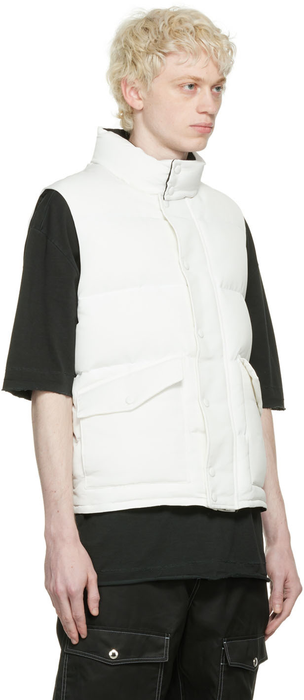 Alexander Mcqueen White Graffiti Vest In White