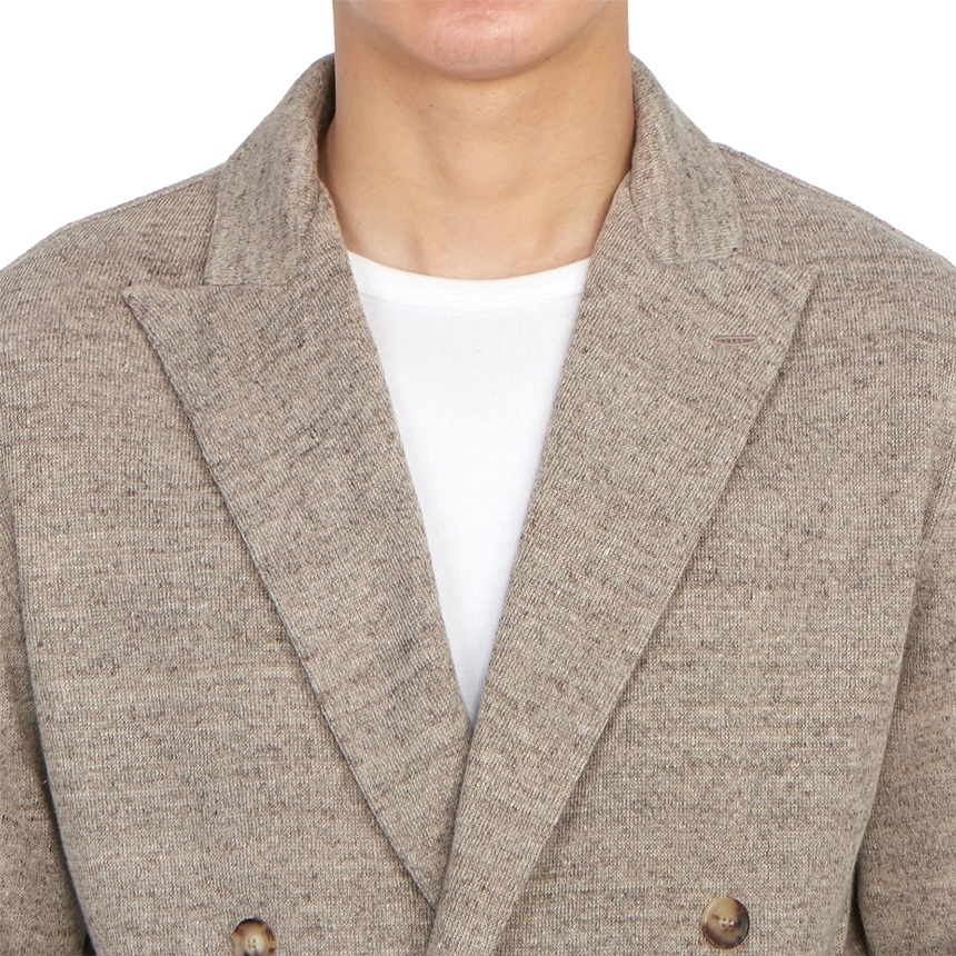 Lardini Long-sleeved Sweater In Nude