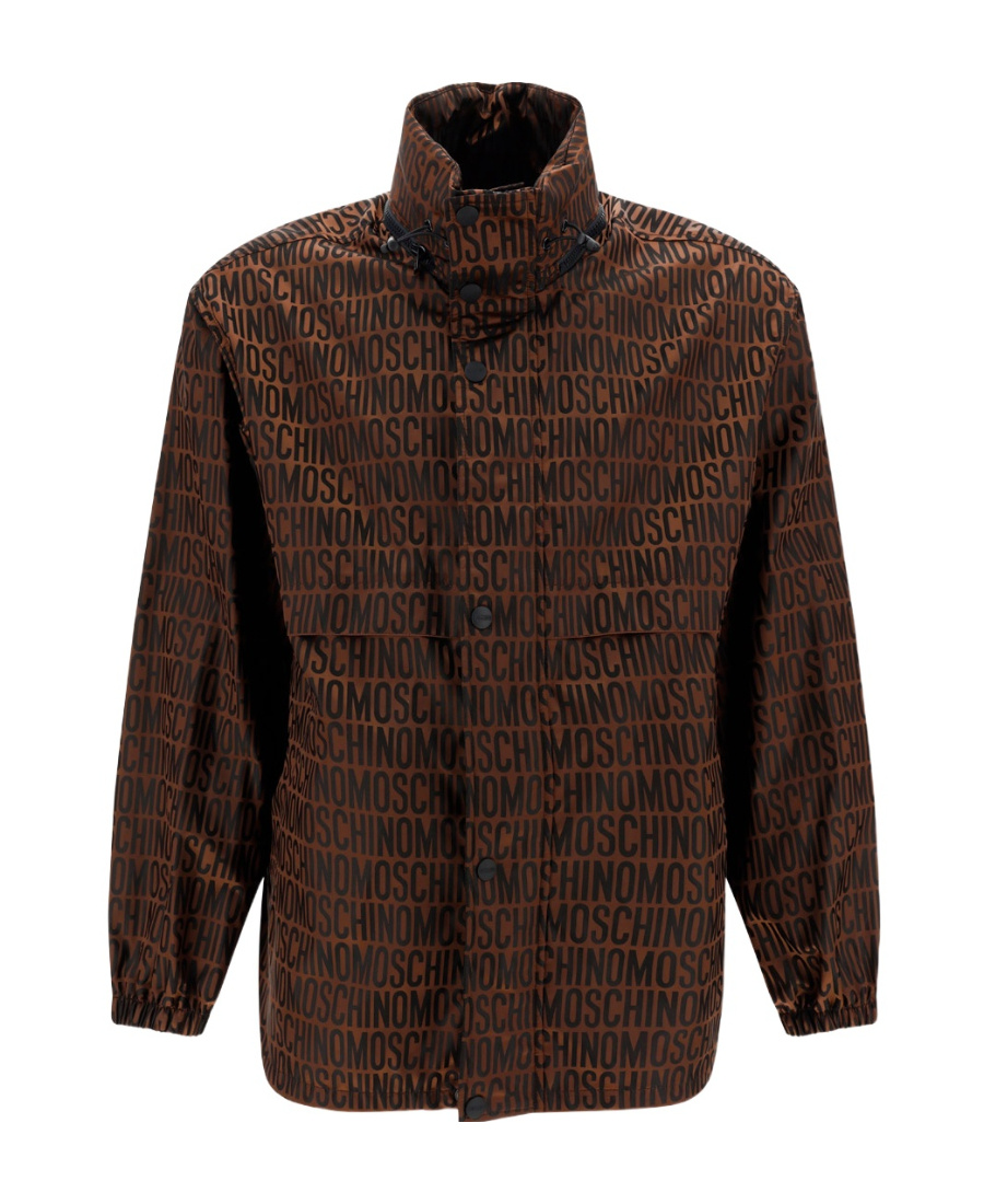 Moschino Long-sleeved Casual Jacket In Black