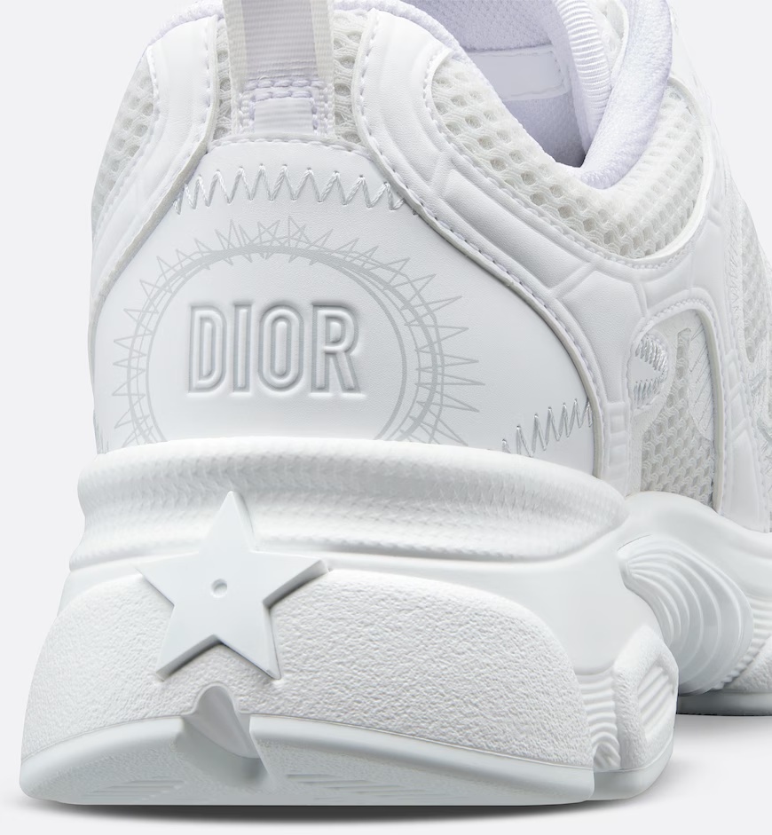 Dior Chrono Lace-up Sneakers In White