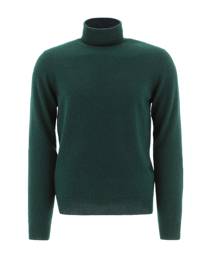 Malo Roll-neck Jumper In Green