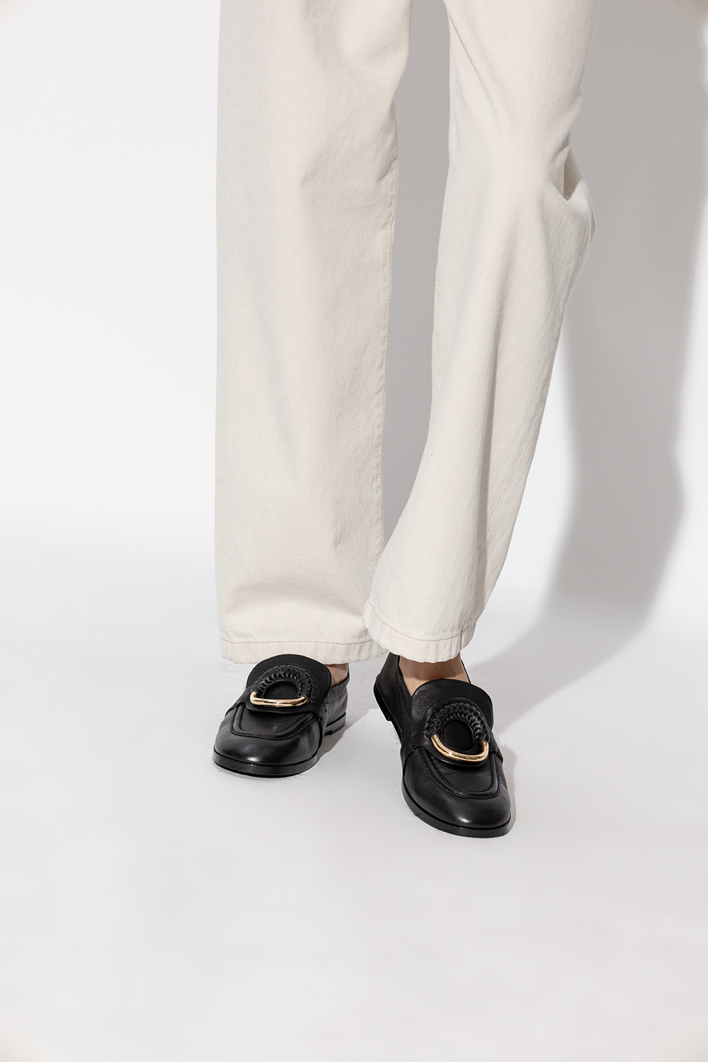 See By Chloé Ring Flat Shoes In Black