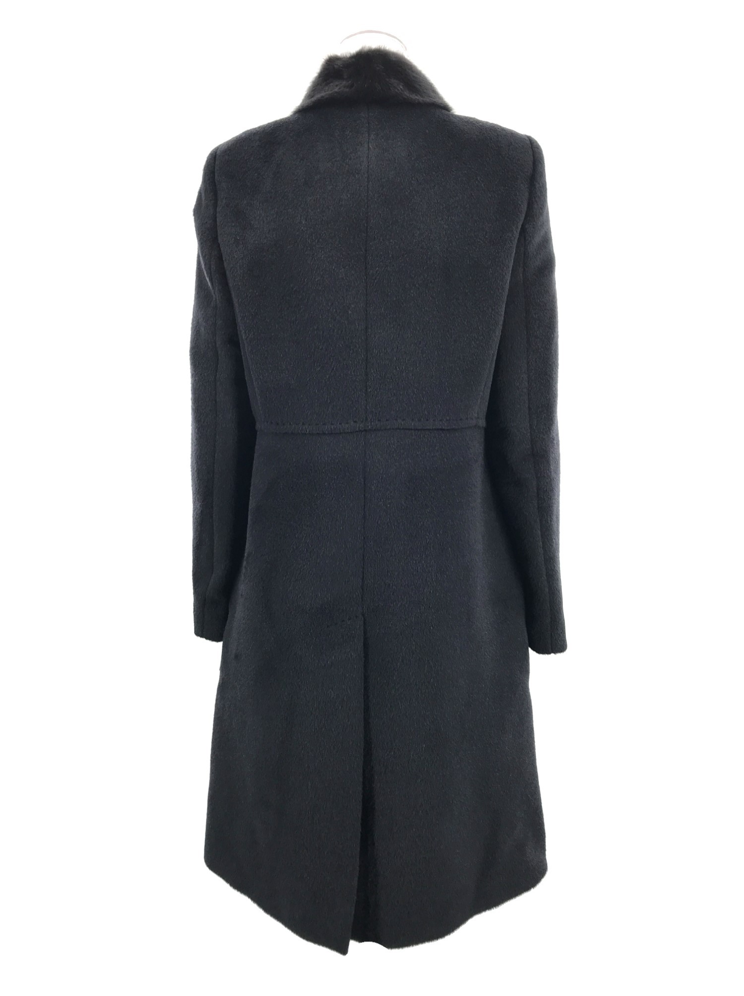 Max Mara Long-sleeved Coat In Black