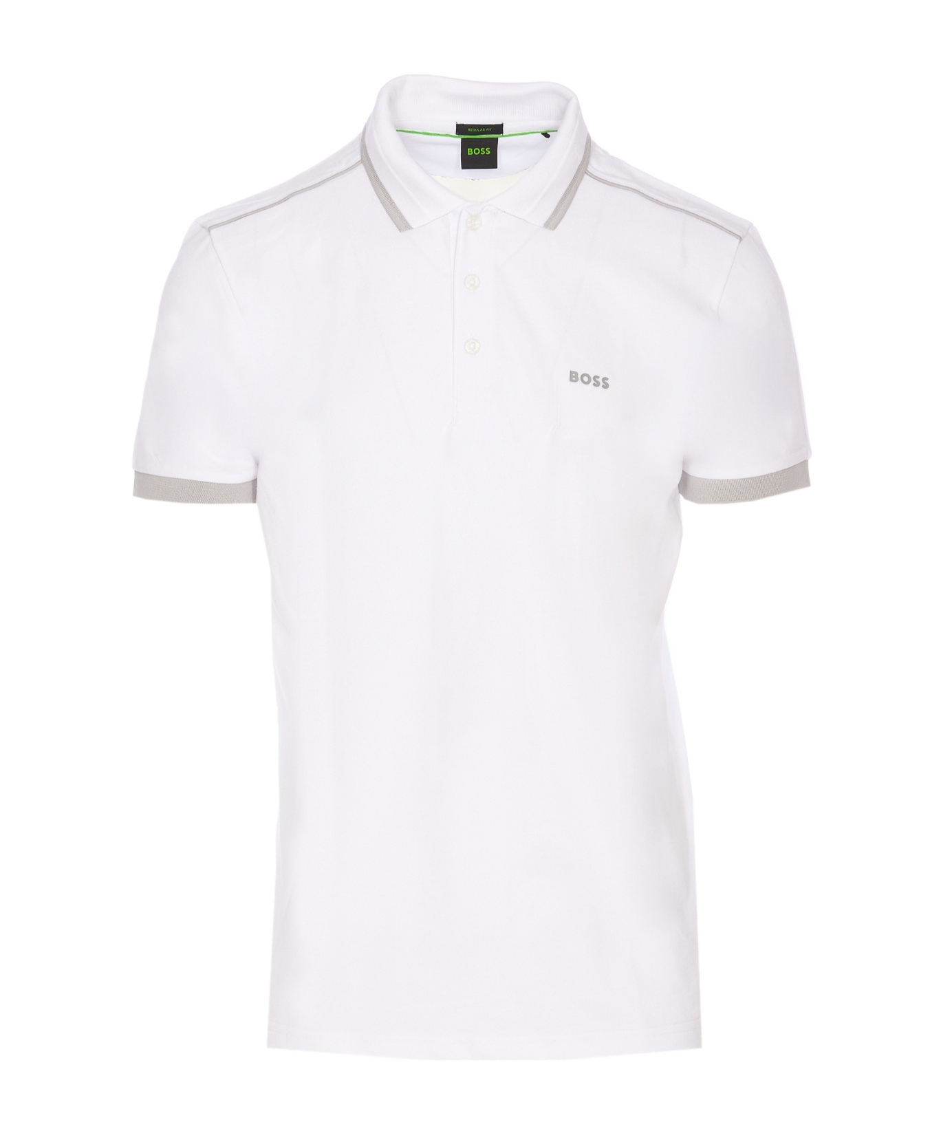 Shop Hugo Boss Short-sleeved Polo Shirt In White