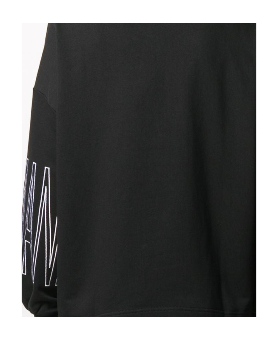 EMPORIO ARMANI LOGO EMBROIDERED ROUND NECK SWEATER